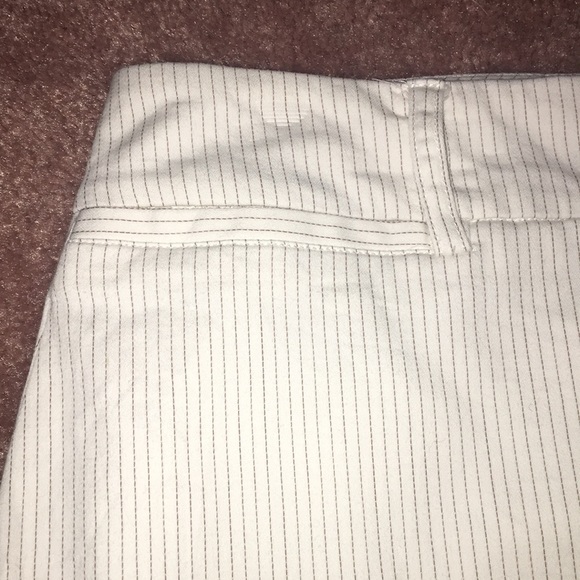 White/Brown Pin Stripe Skirt - Picture 3 of 8